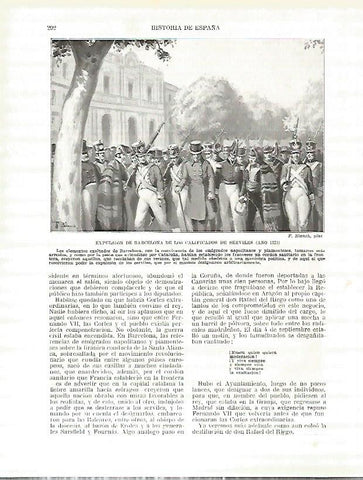 LAMINA 4407: Expulsion de Barcelona de los calificados de serviles en 1821