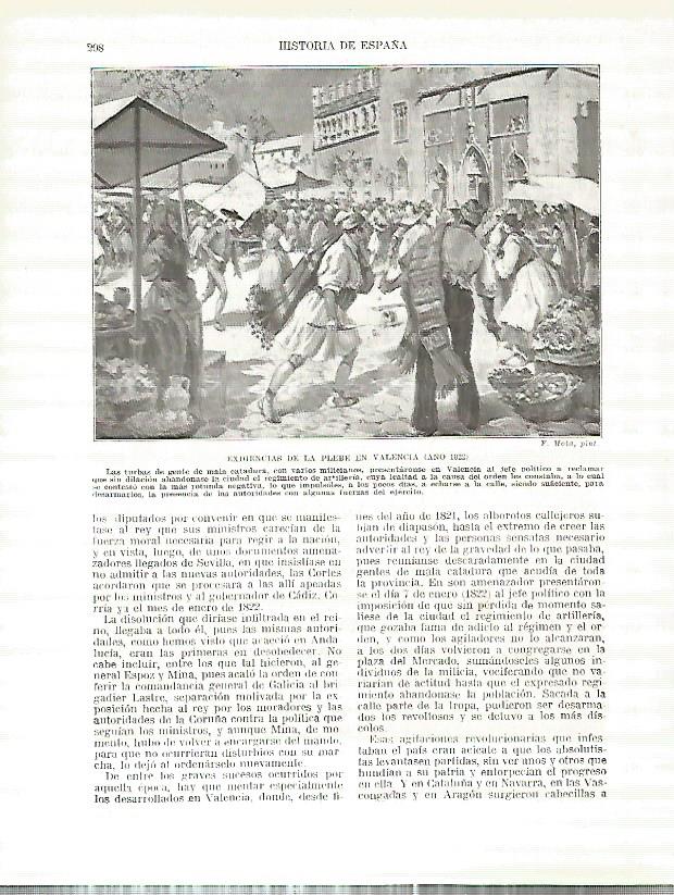 LAMINA 4410: Exigencias de la plebe en Valencia en 1822