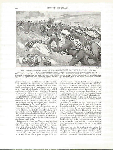 LAMINA 4427: Los Carlistas derrotan a los Isabelinos en el Puerto de Artaza en 1836