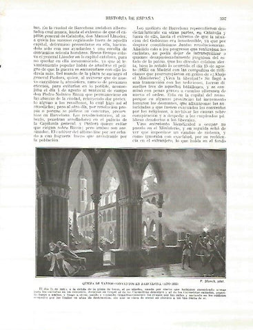 LAMINA 4428: Quema de conventos en Barcelona en 1835