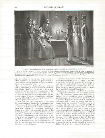 LAMINA 4431: La reina restablece la Constitucion en 1836