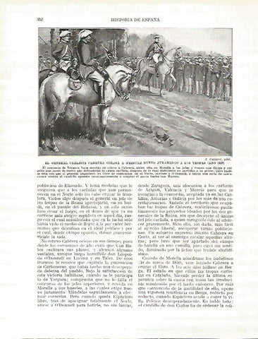 LAMINA 4435: EL General carlista Cabrera obliga a prestar juramento a sus tropas en 1839