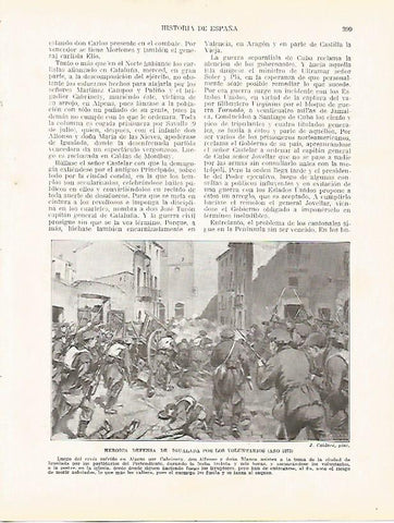 LAMINA 4457: Defensa de Igualada por los voluntarios en 1873