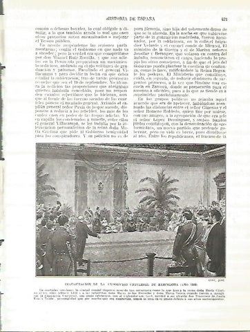 LAMINA 4467: Inauguracion de la Exposicion Universal de Barcelona en 1888