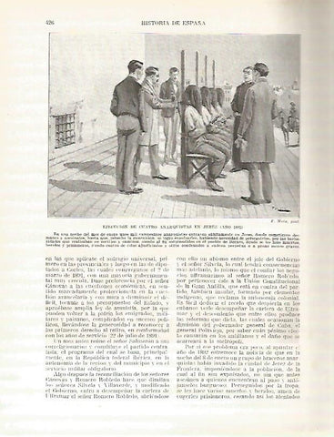 LAMINA 4469: Ejecucion de cuatro anarquistas en Jeerez en 1892