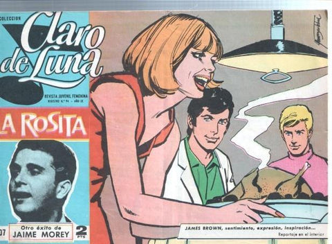 Claro de Luna numero 407: interior reportaje sobre James Brown