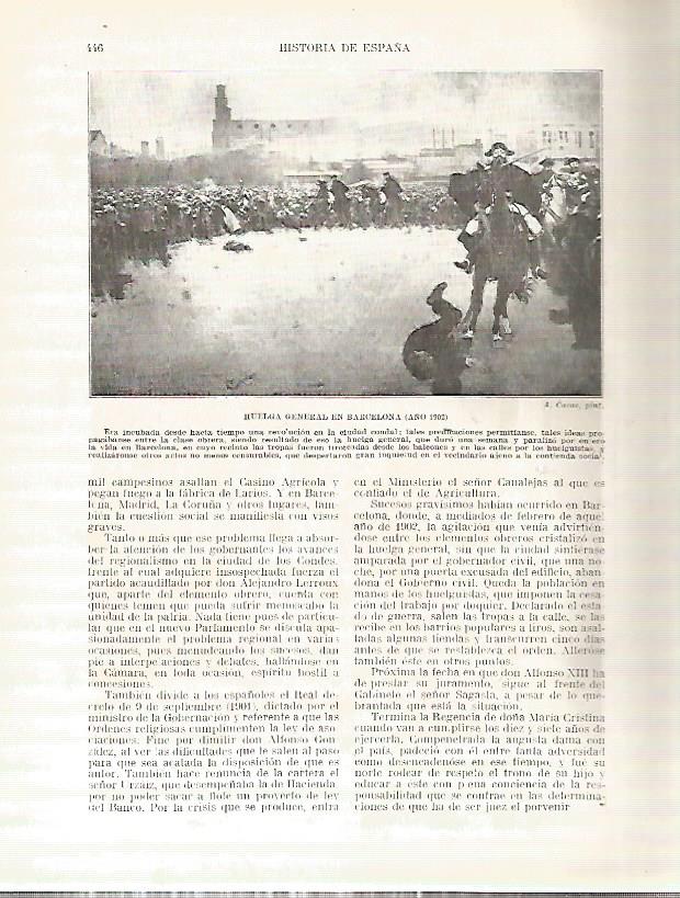 LAMINA 4479: Huelga general en Barcelona en 1902
