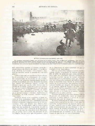 LAMINA 4479: Huelga general en Barcelona en 1902