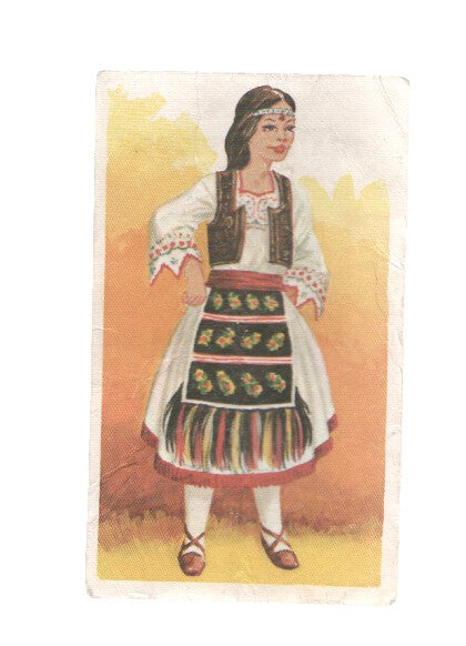 Cromos: Trajes tipicos de todo el mundo numero 210: Yugoslavia