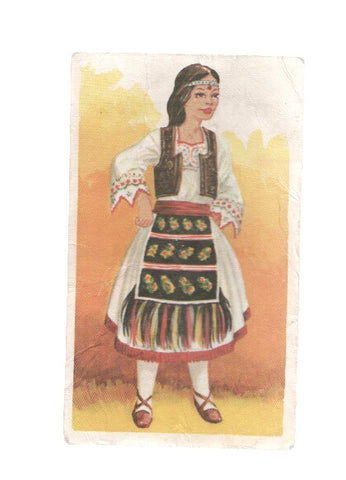 Cromos: Trajes tipicos de todo el mundo numero 210: Yugoslavia