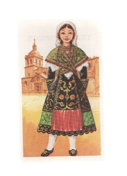 Cromos: Trajes tipicos de todo el mundo numero 108: Salamanca