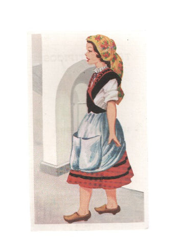 Cromos: Trajes tipicos de todo el mundo numero 107: Pontevedra
