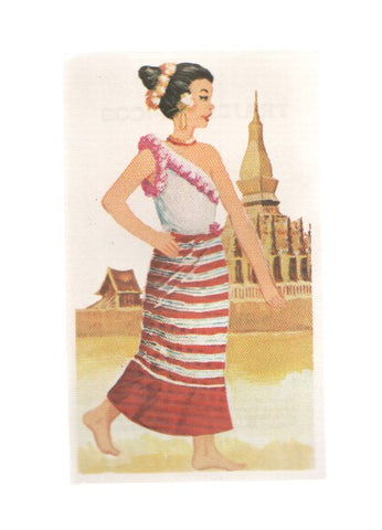 Cromos: Trajes tipicos de todo el mundo numero 062: Laos