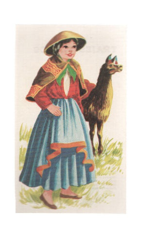 Cromos: Trajes tipicos de todo el mundo numero 042: Peru