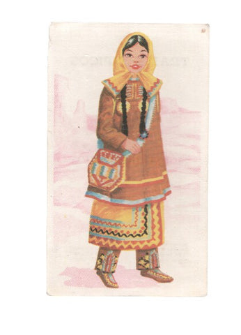 Cromos: Trajes tipicos de todo el mundo numero 026: Estados Unidos