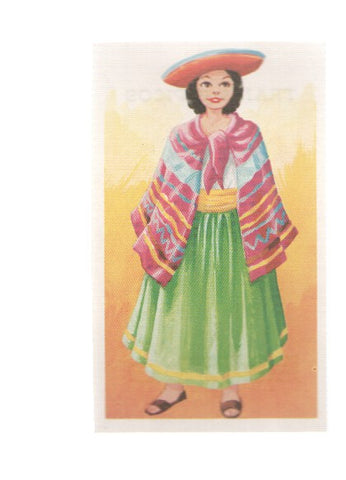 Cromos: Trajes tipicos de todo el mundo numero 024: Ecuador