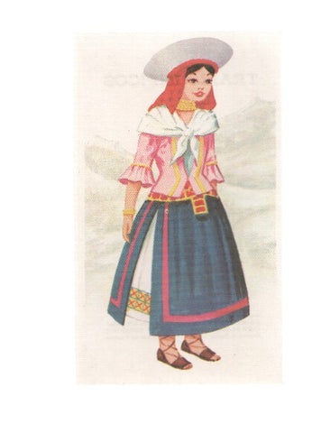 Cromos: Trajes tipicos de todo el mundo numero 023: Ecuador