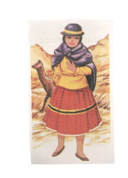Cromos: Trajes tipicos de todo el mundo numero 014: Bolivia