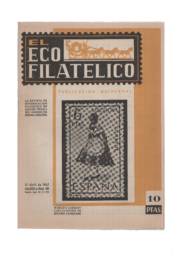 El Eco Filatelico y Numismatico numero 0481: La Medicina en los Sellos de Correos de España