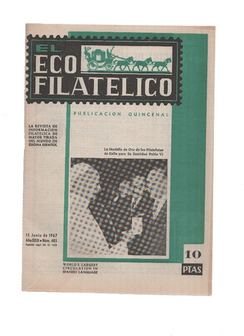 El Eco Filatelico y Numismatico numero 0485: Estudio de la situacion del momento filatelico
