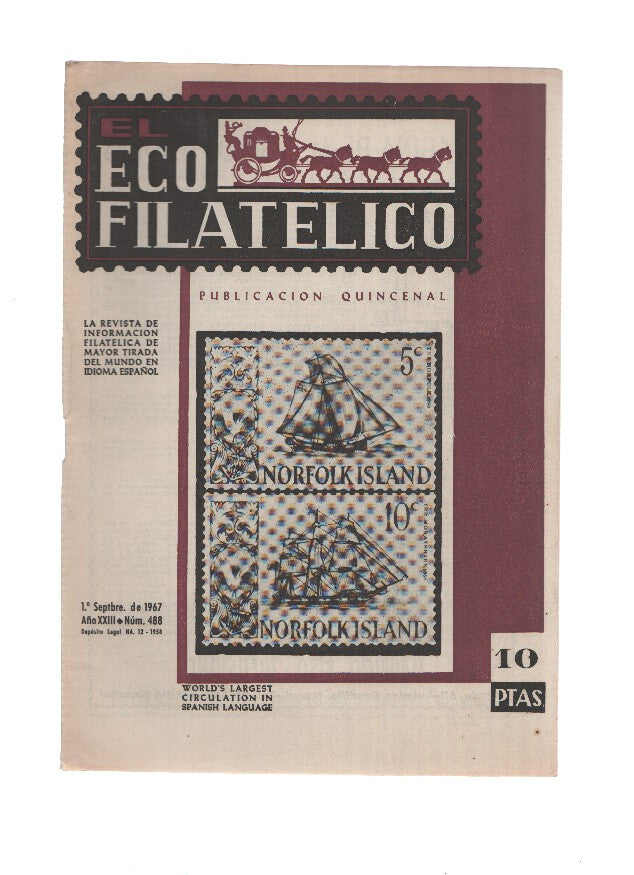 El Eco Filatelico y Numismatico numero 0488: Exposicion Filatelica Nacional del Ahorro