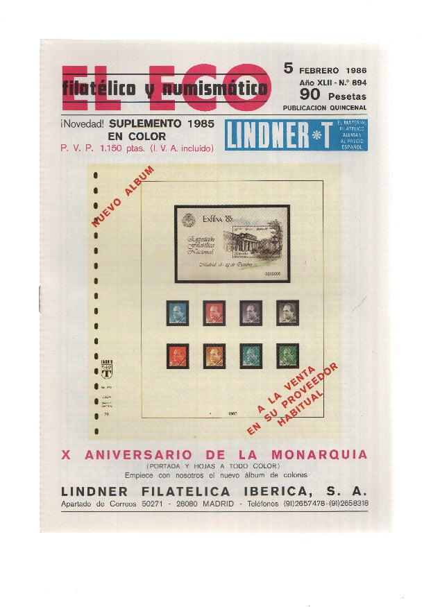 El Eco Filatelico y Numismatico numero 0894: En Viaje por Roma