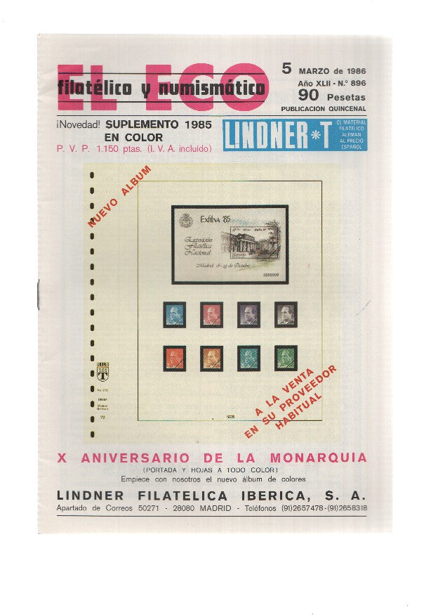 El Eco Filatelico y Numismatico numero 0896: Los Grupos Filatelicos