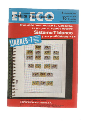 El Eco Filatelico y Numismatico numero 0908: La Filatelia en LA VOLTA 1986