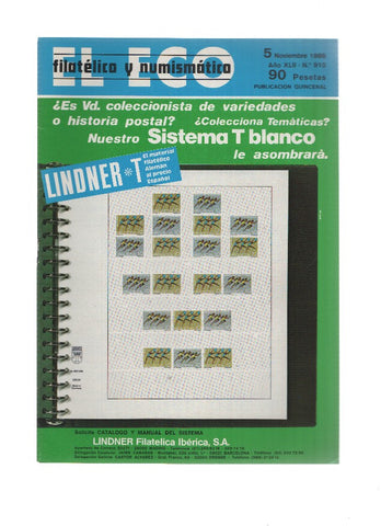 El Eco Filatelico y Numismatico numero 0910: La Especie Escudo en la historia monetaria de España
