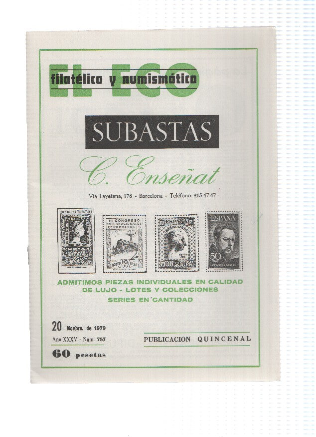 El Eco Filatelico y Numismatico numero 0757: VII Certamen Filatelico y Numismatico Iber-Americano