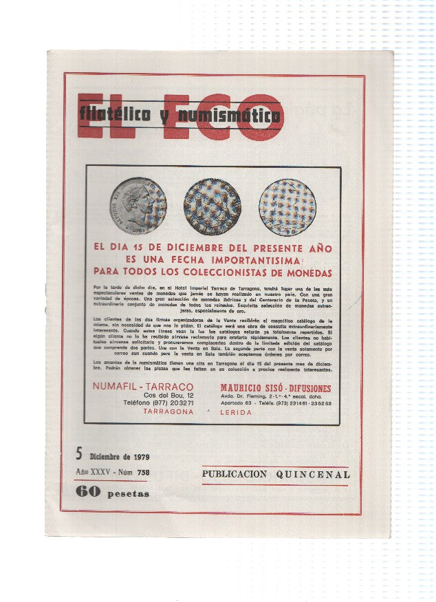 El Eco Filatelico y Numismatico numero 0758: Actualidad Barnafil 79