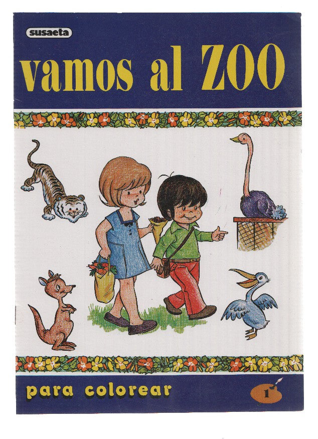 Para colorear numer 01: Vamos al ZOO