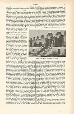 LAMINA ESPASA 11967: Escalera de Los Leones en el Bardo Tunez