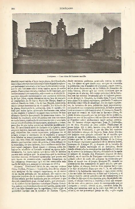 LAMINA ESPASA 11993: Castillo de Turegano Segovia