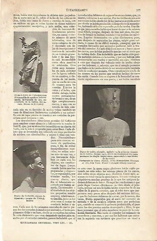 LAMINA ESPASA 12074: Bustos de Tutankhamon y Nefertiti