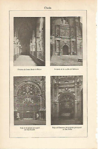 LAMINA ESPASA 12086: Iglesias de Ubeda Jaen