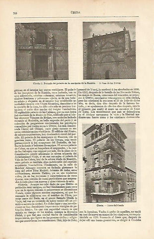 LAMINA ESPASA 12087: Vistas de Ubeda Jaen