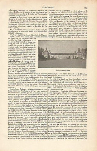 LAMINA ESPASA 12136: Universidad de Bonn