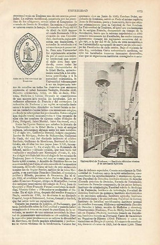 LAMINA ESPASA 12148: Unniversidad de Toulouse