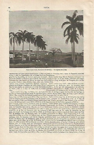 LAMINA ESPASA 12222: Santa Lucia Cuba