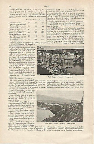 LAMINA ESPASA 12224: Vista de Santa Margherita Ligure Italia