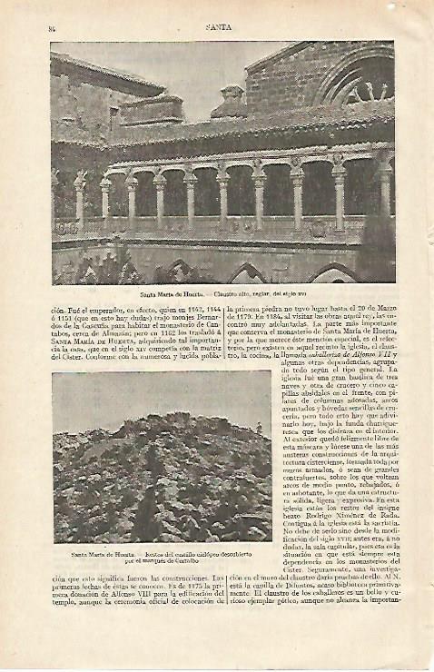 LAMINA ESPASA 12227: Santa Maria de Huerta Soria