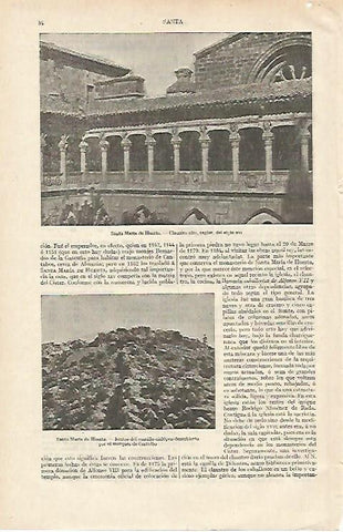 LAMINA ESPASA 12227: Santa Maria de Huerta Soria