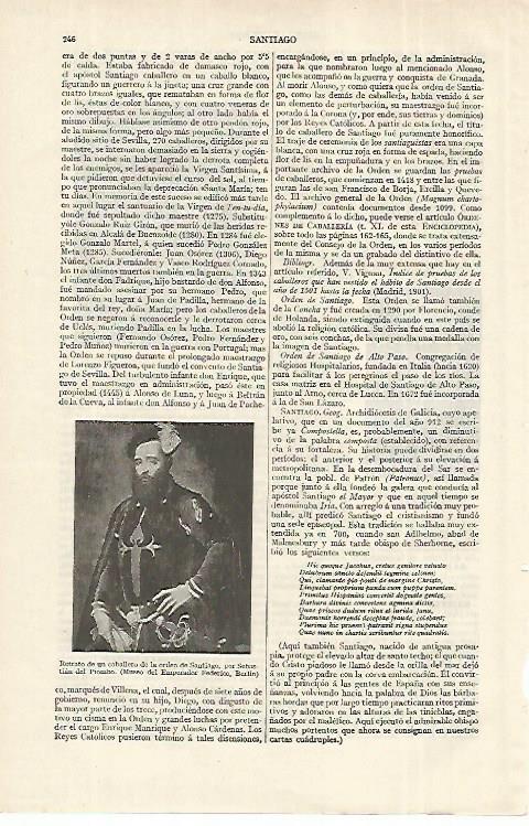 LAMINA ESPASA 12261: Retrato de un caballero de la Orden de Santiago