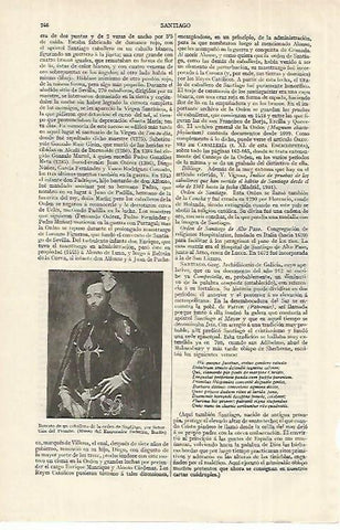 LAMINA ESPASA 12261: Retrato de un caballero de la Orden de Santiago