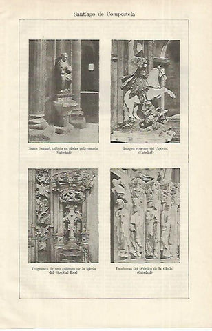 LAMINA ESPASA 12267: Catedral de Santiago de Compostela