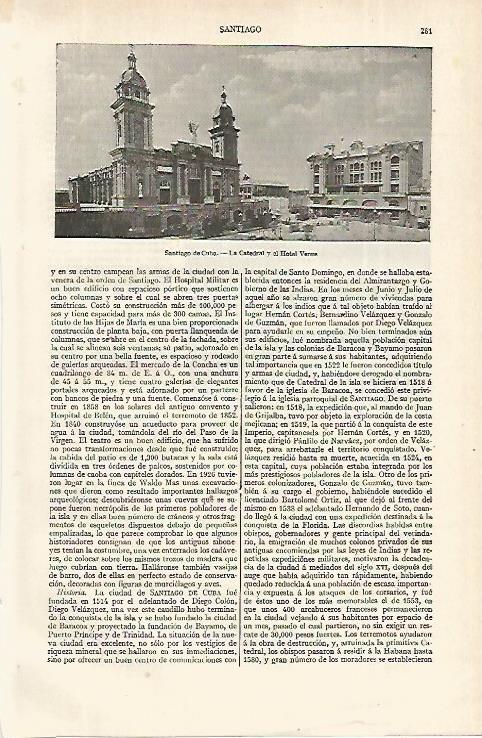 LAMINA ESPASA 12274: Catedral de Santiago de Cuba