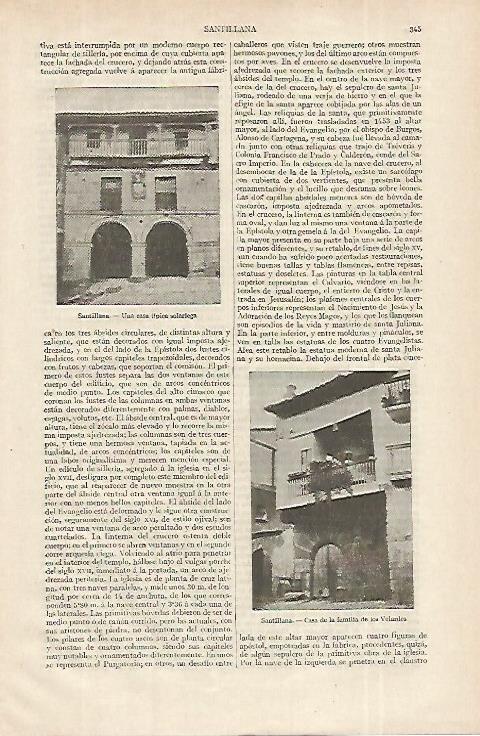 LAMINA ESPASA 12298: Casa de los Velardes en Santillana