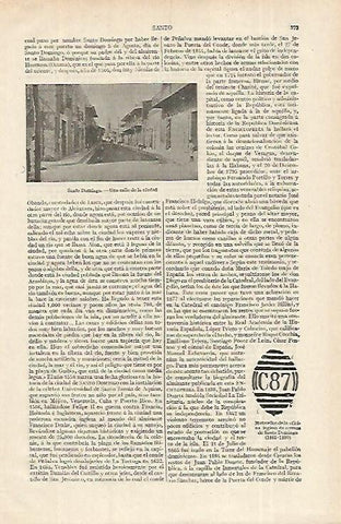 LAMINA ESPASA 12309: Una calle de Santo Domingo