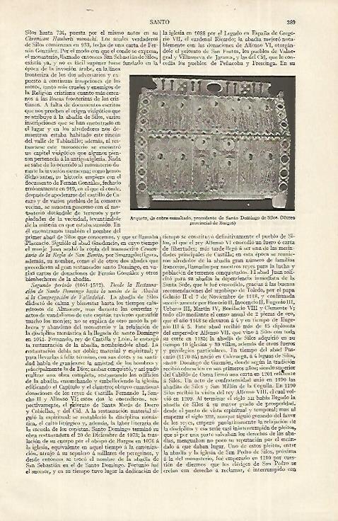 LAMINA ESPASA 12317: Arqueta del Monasterio de Santo Domingo de Silos